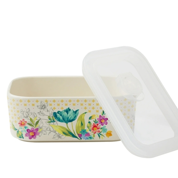 ❤️ New Pioneer Woman Sweet Rose Rectangle Nesting Bowls Set - Picture 6 of 10